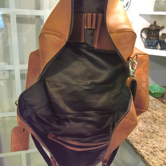 Leather Rustic Town Rugged  unisex travel bag - Picture 10 of 16